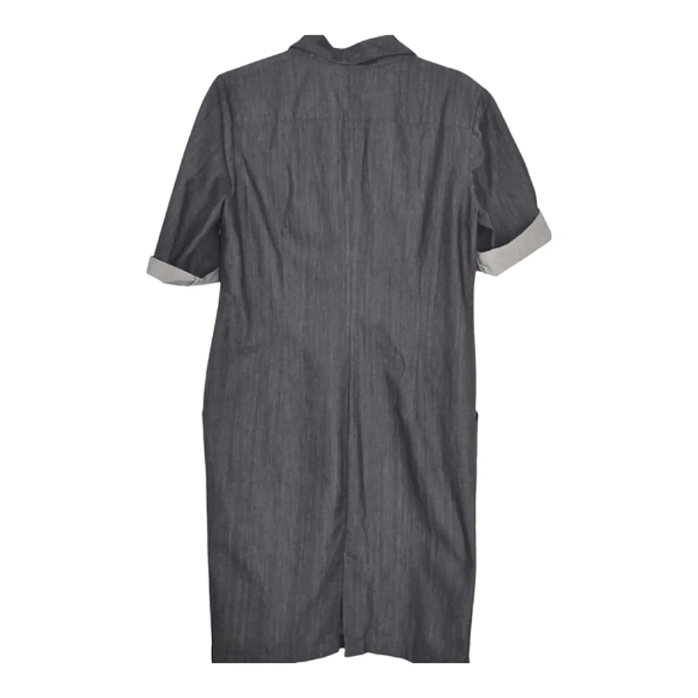 Lafayette 148 New York Nissa Denim Lace-Up Grommet Dress Size 8